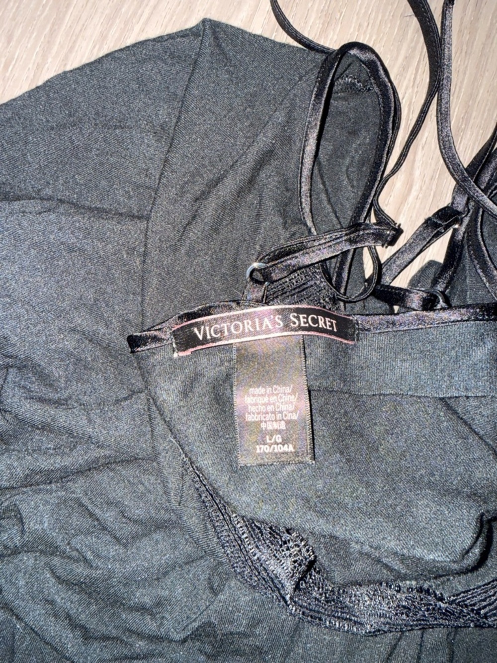 Victoria's Secret Black Lace-Trim Cami - Picture 3 of 3